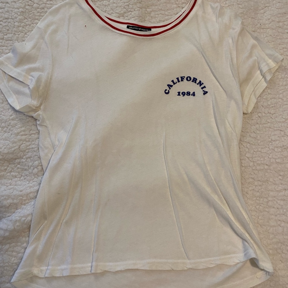 Brandy Melville white t shirt. One size.